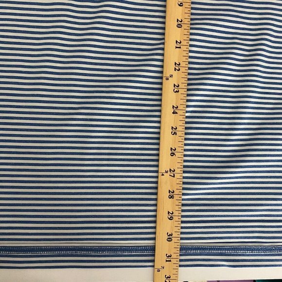 Vineyard Vines Performance Polo Shirt Mens Size XL Blue White Stripe Wicking SS - Picture 8 of 8